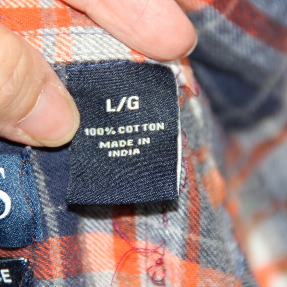 Upcycled Flannel Shirt Jimi Hendrix Grunge Rock Men's L Festival Shacket - Picture 8 of 8